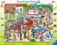 Ravensburger 110, 112-Eilt herbei!     24p 06581, 24 T. Rahmenpuzzle 